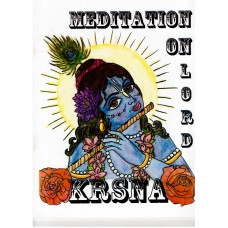 Meditation on Lord Krishna colouring book